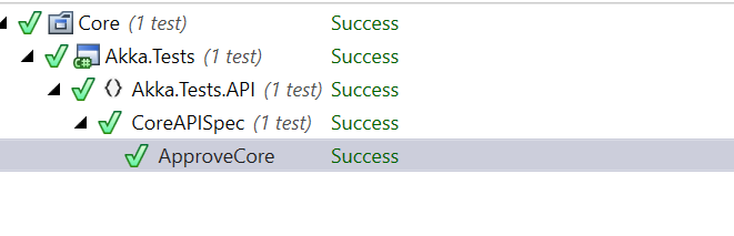 Passed API approval test